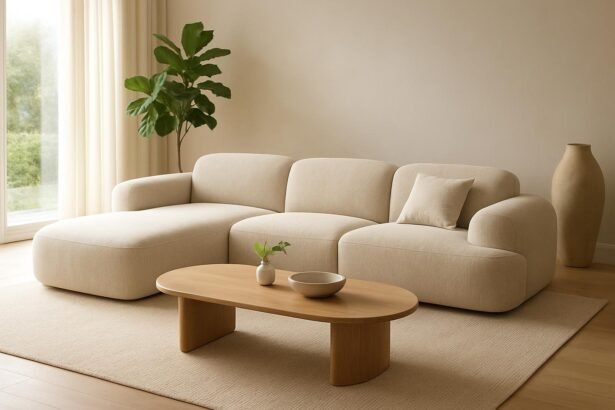 Modern, moduláris kanapé organikus formákkal
