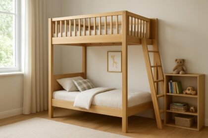 Galériaágy a gyerekszobában, helytakarékos bútor megoldás