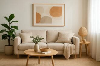 Stílusos nappali frissítő dekoráció fillérekből