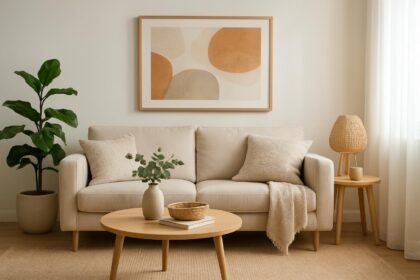 Stílusos nappali frissítő dekoráció fillérekből