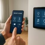 Okosotthon világítás és hőmérséklet vezérlése mobilappal.