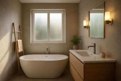 Modern fürdőszoba világítása és design ötletek