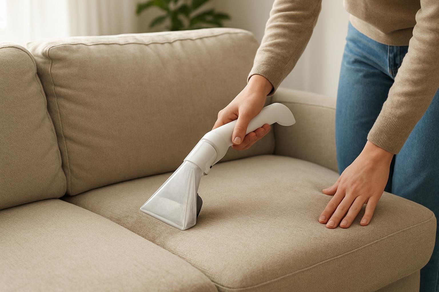 Kanapé tisztítása házilag makacs foltok eltávolításával.