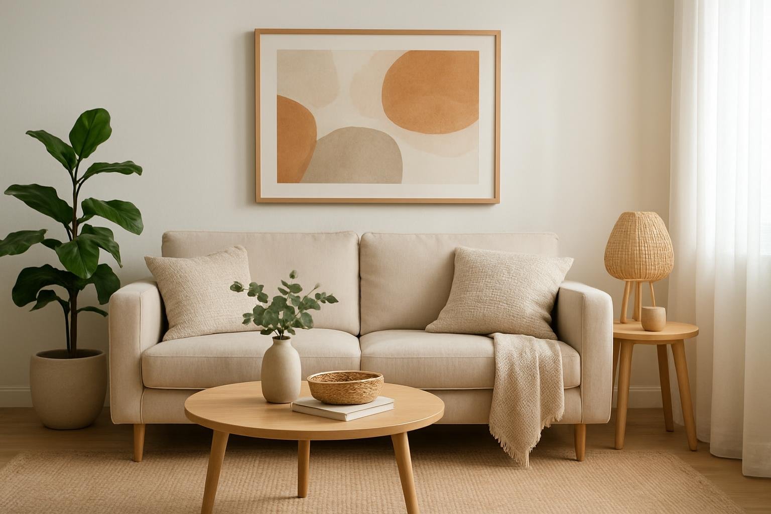 Stílusos nappali frissítő dekoráció fillérekből