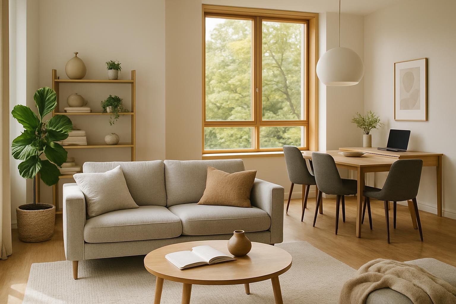 Modern, többfunkciós nappali rugalmas életterekhez